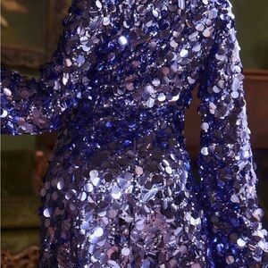 12th Tribe Sequin Purple Dress